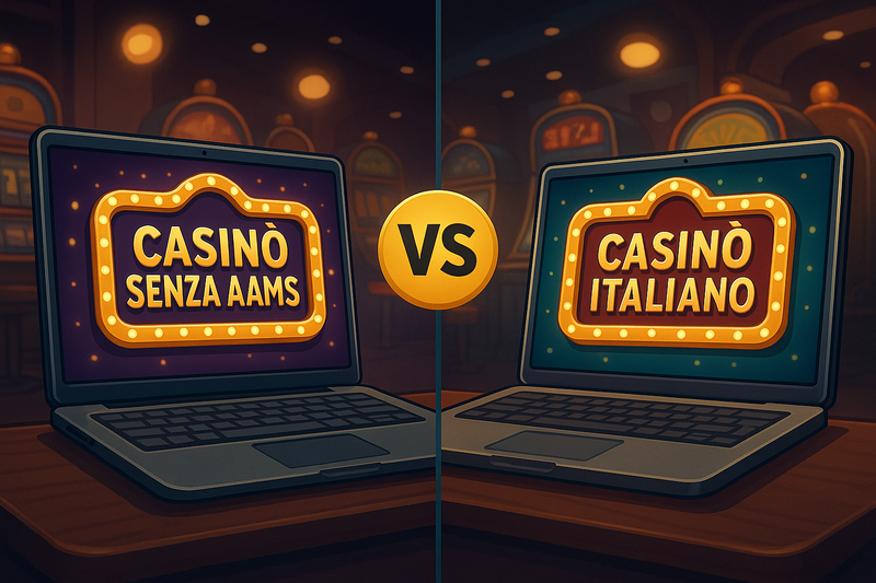Casinò non AAMS e le loro differenze rispetto ai casinò online italiani